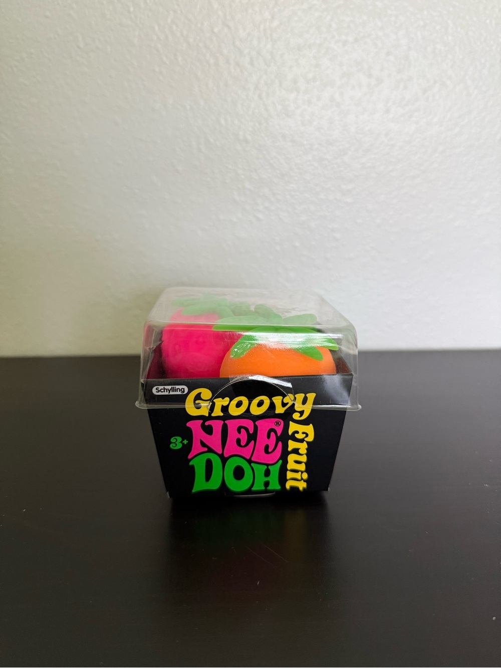 NeeDoh Groovy Fruit Basket Stress Toys - Pink & Orange